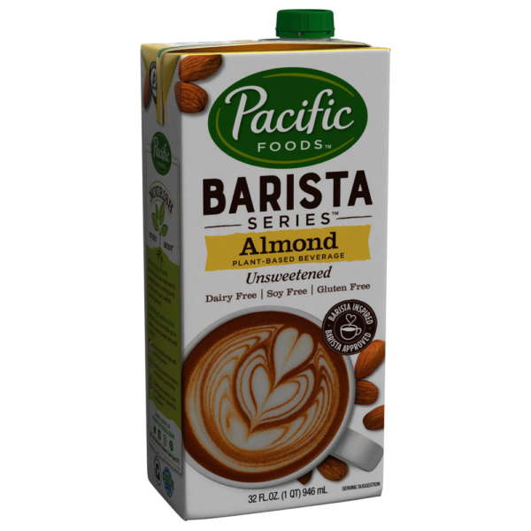 Pacific Foods Barista Series Unsweetened Almond Milk - 12ct