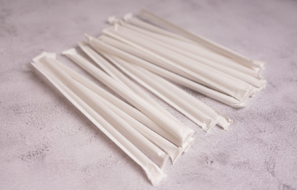 7.75” Clear Giant Wrapped Straw – 300ct
