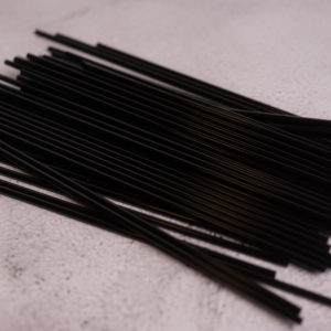 7.5" Black Sip & Stirrer - 500ct