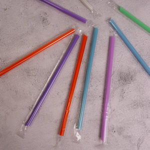 Individually Wrapped Multicolor Straws 8x21cm - 3500ct
