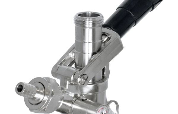 Kegco D System Keg Tap – Black Lever Handle