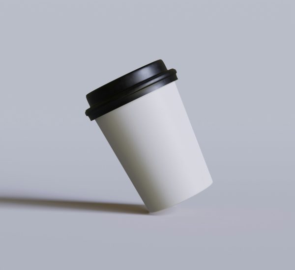 Hot Coffee Lids - Black (1200ct)(For 12/16/20oz)